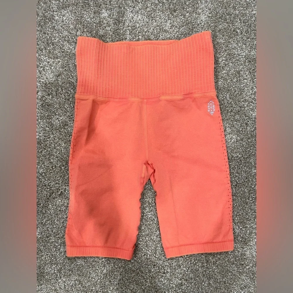 Free People Movement Women’s Coral Shorts Orange Size XS sport shorts